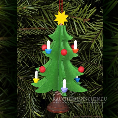Dekorierter Weihnachtsbaum Baumbehang mit Stern