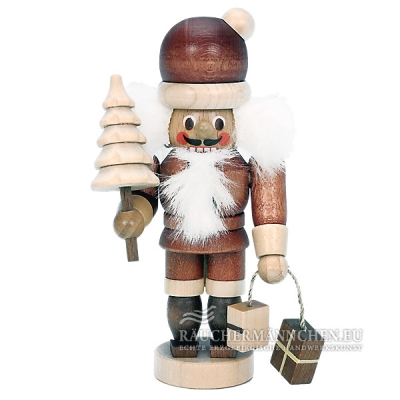 Weihnachtsmann Nussknacker natur Mini