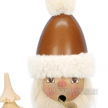 Natur Weihnachtsmann Räuchermännchen mit Geschenken