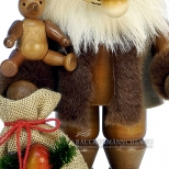 Weihnachtsmann Wichtel Räuchermännchen mit Teddy